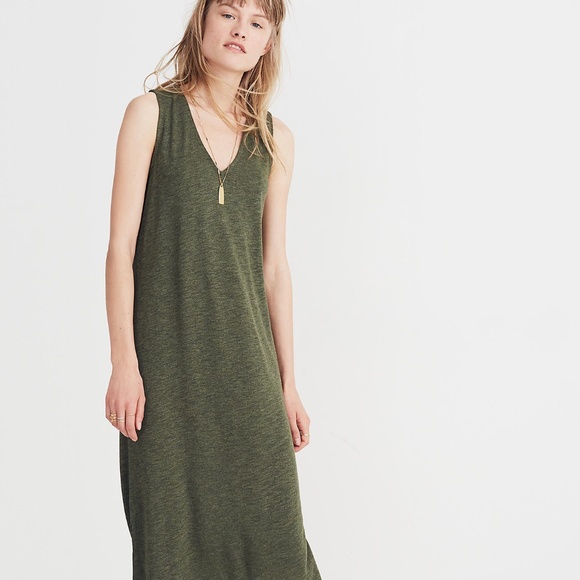 NWT Madewell V-neck Tank Dress - Picture 1 of 7